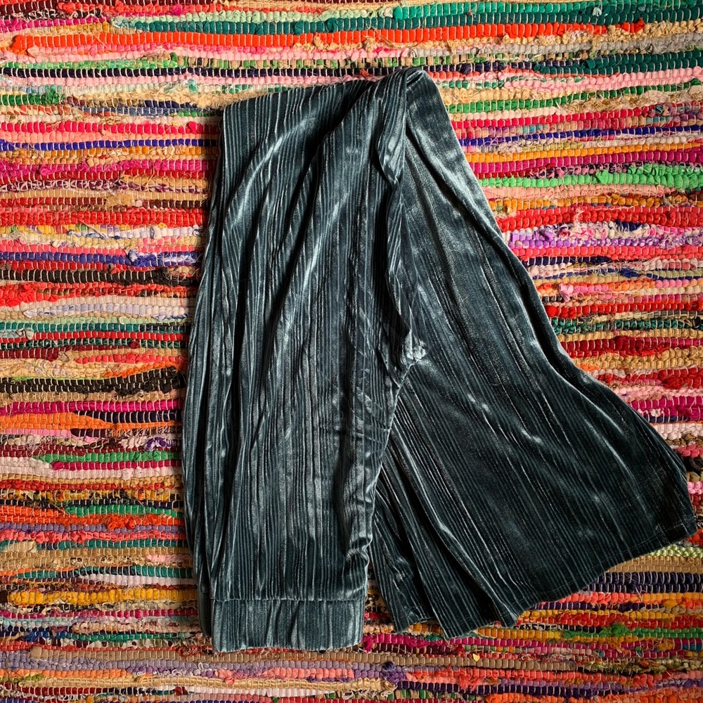 Bootcut flare velvet pants